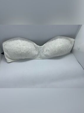 AFRM White Lace Strapless Bandeau